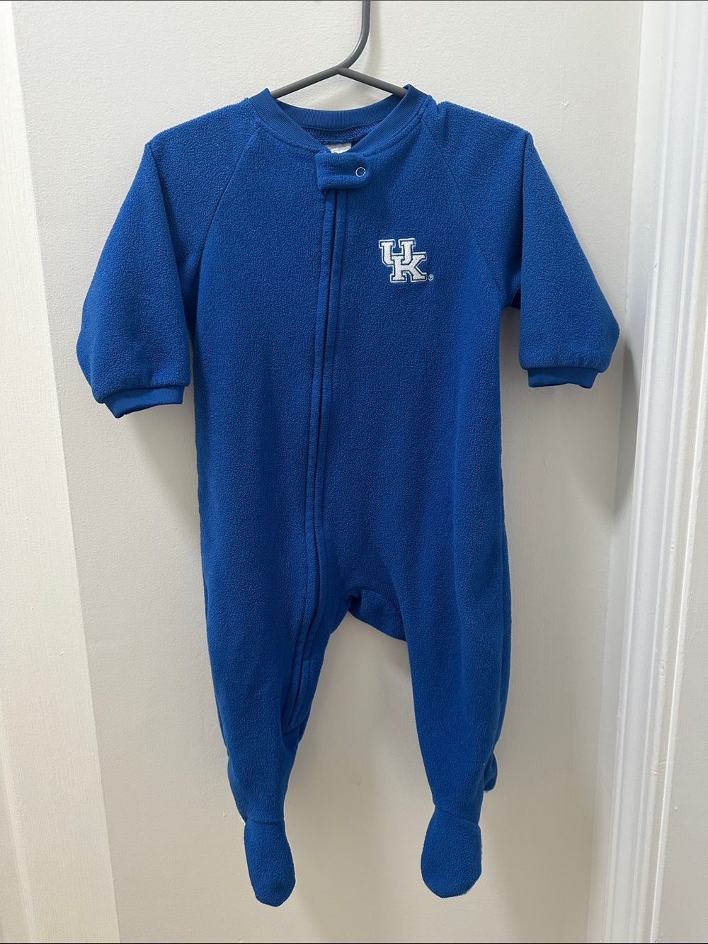 Russell Athletic UK Wildcats Royal Blue Footed Fleece One-Piece for Kids